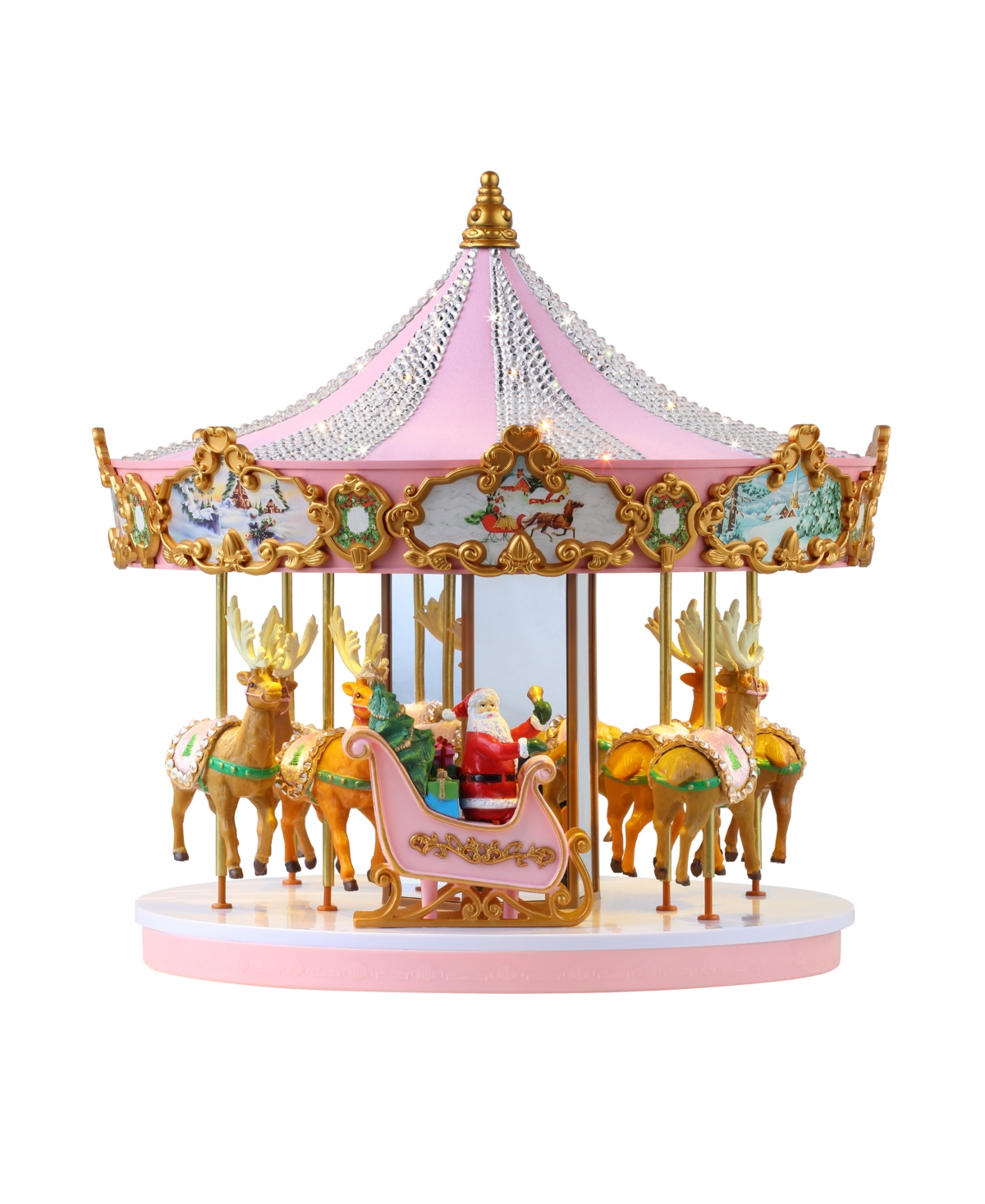 Animated Musical Crystal Carousel