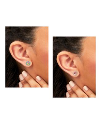 Mickey, Minnie Mouse & Friends Stud Earrings Pack of 16 Pairs - Officially Licensed Disney Earrings for Daily Wear