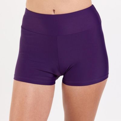 Women's Chlorine Resistant High Waisted Swim Shorts