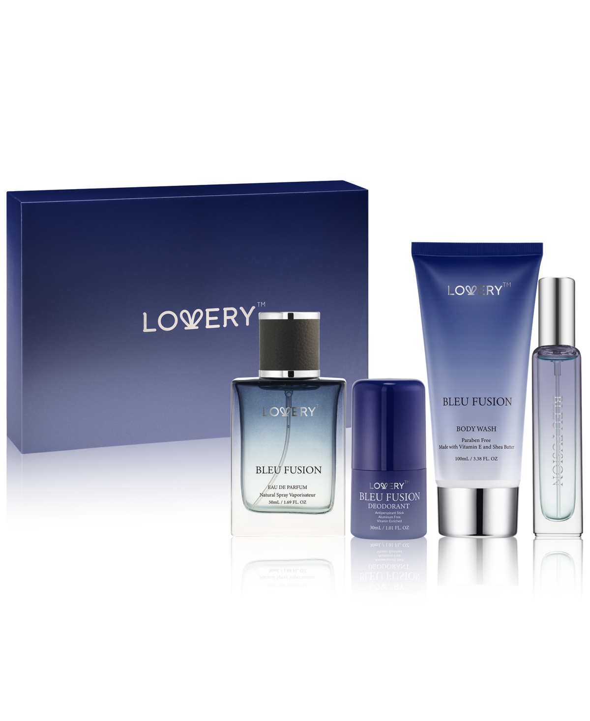 Lovery Men's 4-pc. Bleu Fusion Eau De Parfum Gift Set In No Color