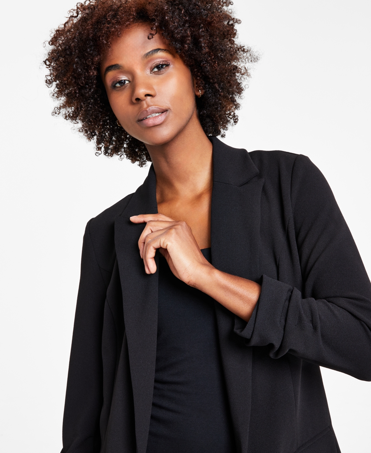 Bar Iii Womens Blazer Bodysuit Ruffled Skirt Created For Macys Smart Closet