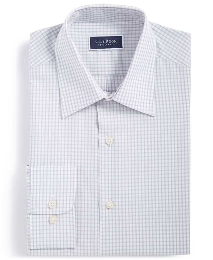 Club Room Men's Regular-Fit Dress Shirt, Created for Macy's - Macy's