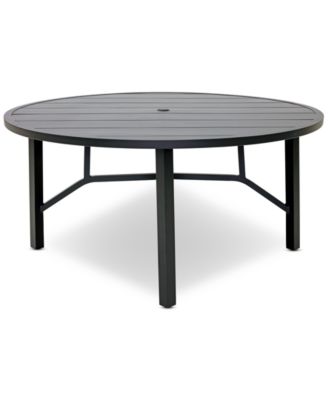 Astaire 60" Round Outdoor Slat Top Dining Table, Created for Macy's