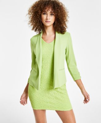 Bar III - Petite 3/4-Sleeve Shawl-Collar Blazer