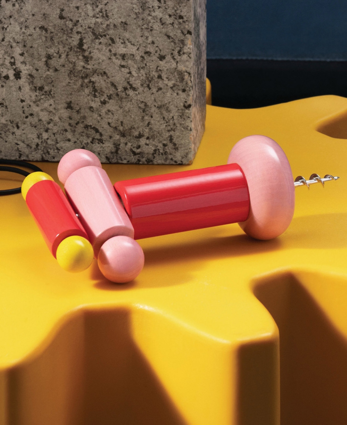 Shop Alessi Twergi Collection Ettore Sottsass Corkscrew In Pink