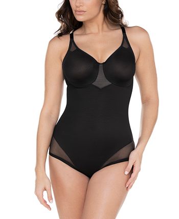Miraclesuit Women's Extra Firm Tummy-control Sheer Trim Bodysuit 2783 In  Stucco (nude )