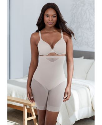 Women's  Extra Firm Tummy-Control Sheer Trim Thigh Slimmer 2789