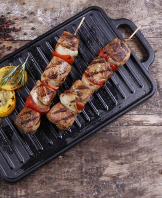 Rectangular 13" Cast Iron, Reversible Griddle Grill