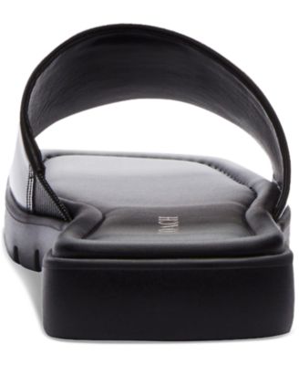 Florence "C" Logo Lug-Sole Slide-On Sandals