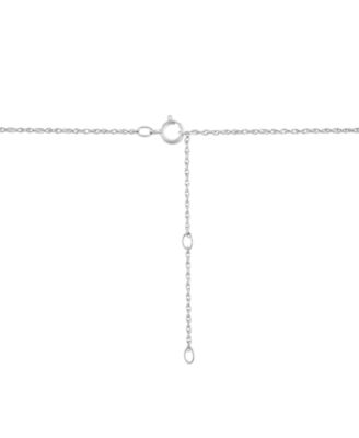 Lab Grown Diamond Double Heart Pendant Necklace (1 ct. t.w.) in Sterling Silver, 16" + 2" extender