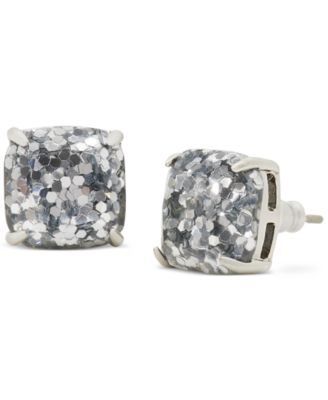 Glitter Crystal Square Stud Earrings