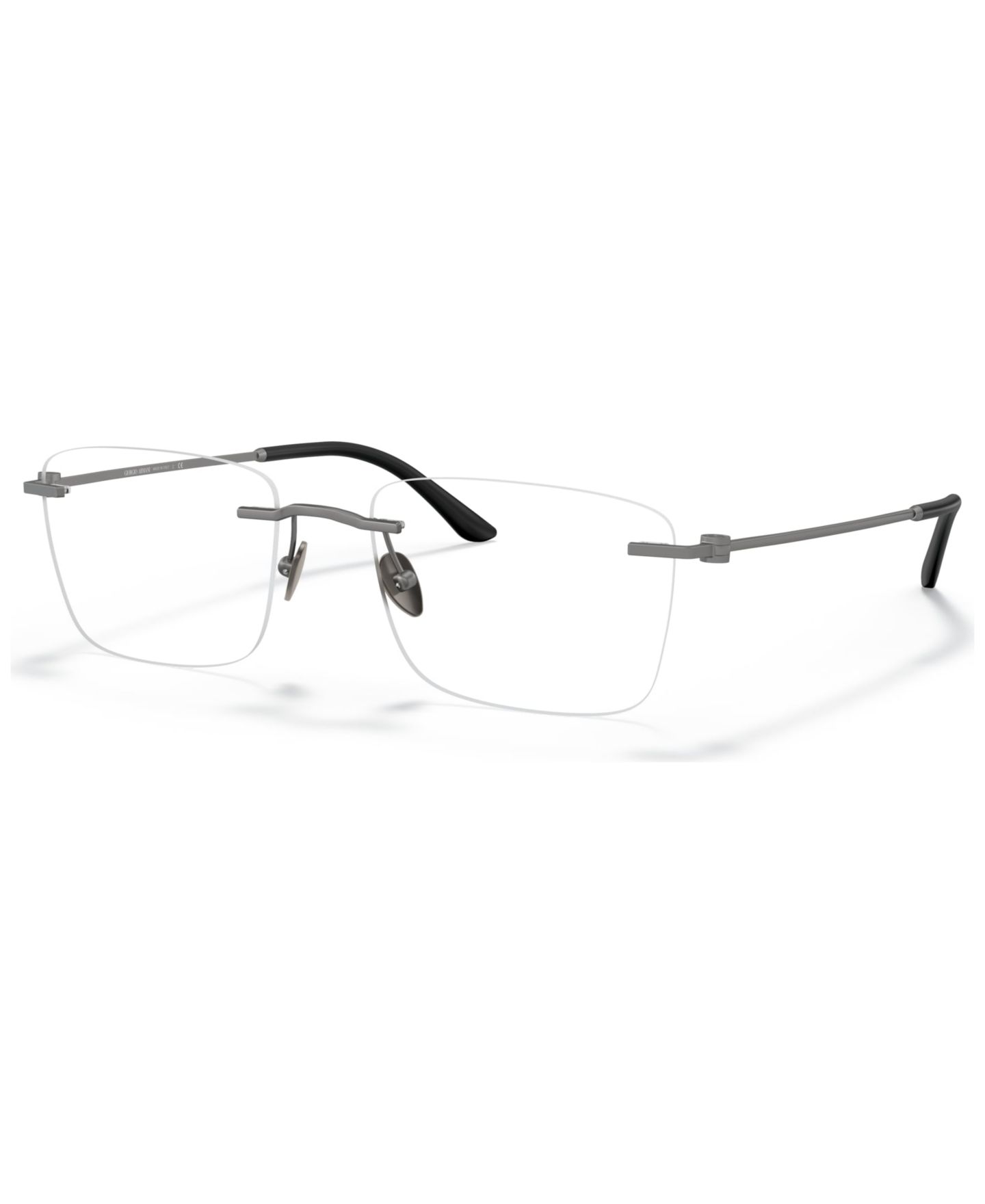 Мужские очки Giorgio Armani Man Rectangle Metal AR5124 Eyeglasses, цвет: Графитовый — фото 1