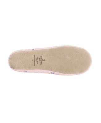 Isotoner Embroidered Terry Ballerina Slipper, Online Only 