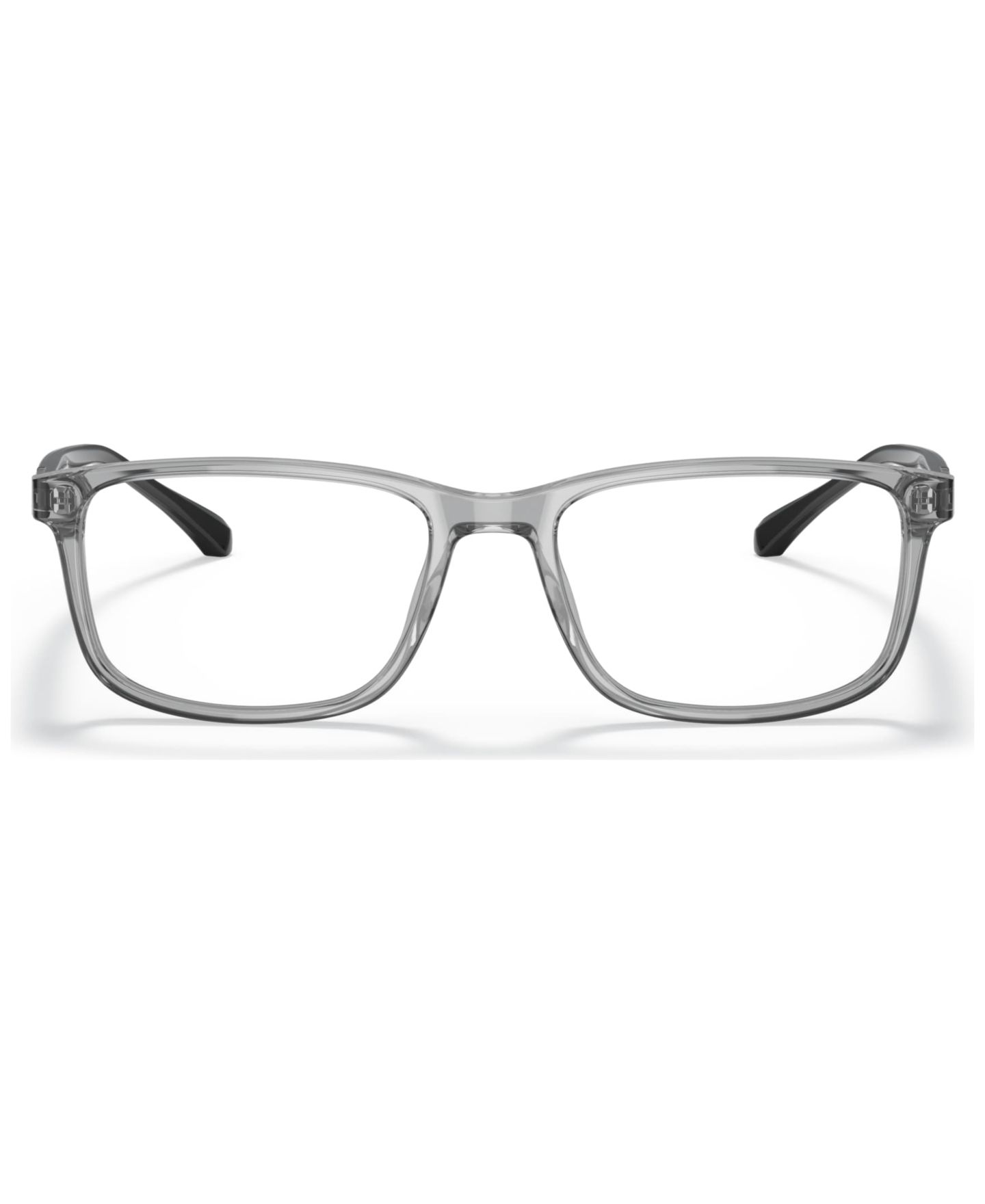 Мужские очки Emporio Armani Man Rectangle Plastic EA3098 Eyeglasses, цвет: Прозрачный серый — фото 5