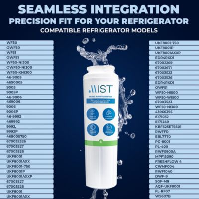 Replacement Refrigerator Water Filter Pack of 3 Compatible with Maytag, Whirlpool, Kenmore