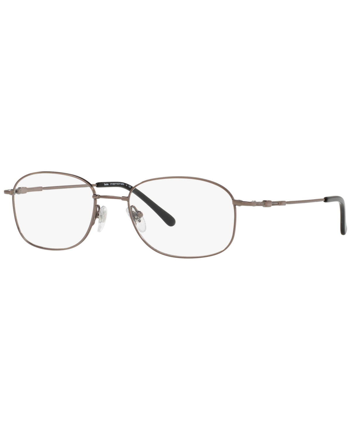 SF9002 Men's Oval Eyeglasses - Shiny Gunmetal