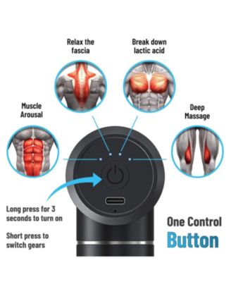 Duo Double Head Percussion Massage Gun  Whisper Quiet - Deep Tissue Pain Relief with 8 Massage Heads High RPM vibrational Relaxation - Rechargeable Battery