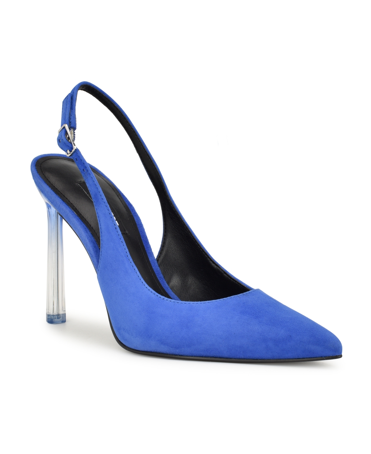 Nine West Women's Felina Pointy Toe Stiletto Dress Pumps In Blue Suede