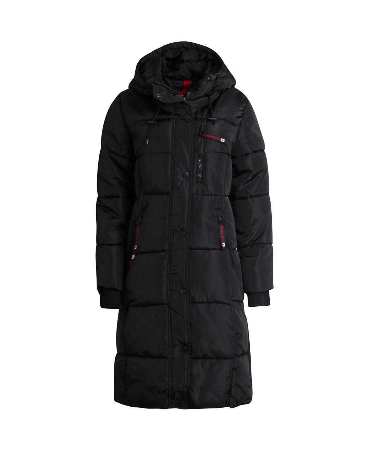 CANADA WEATHER GEAR PLUS SIZE QUILTED LONG PUFFER JACKET
