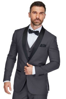 Men's 3-Piece Premium Shawl Lapel Slim Fit Tuxedo