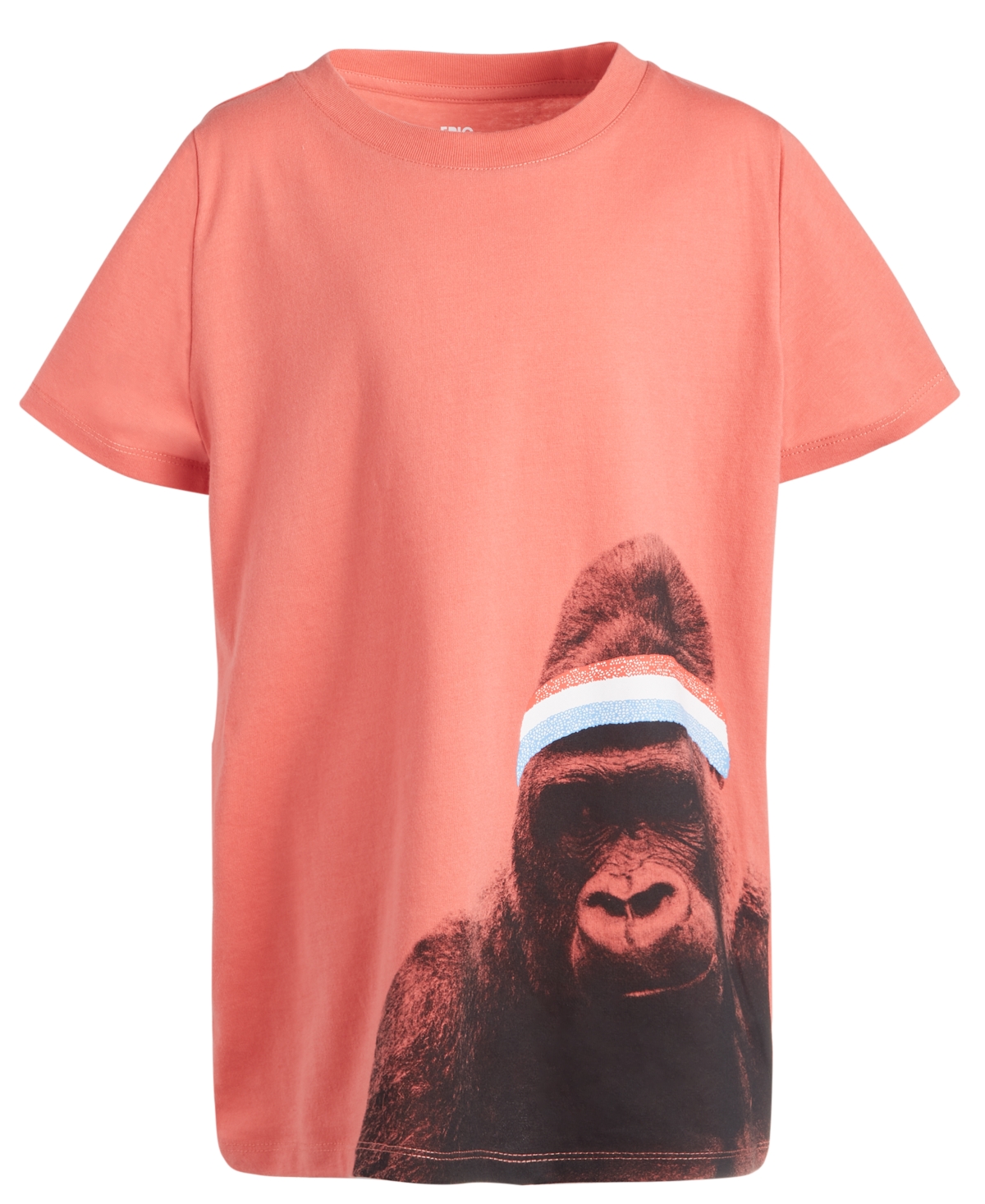 Shop Epic Threads Big Boys Gorilla Champ Graphic T-shirt, Created For Macy's In Coral Salmon