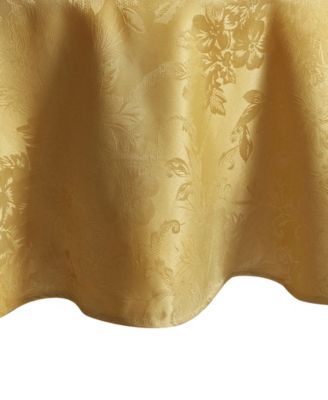 Elrene Poinsettia Jacquard Holiday Tablecloth - 70"