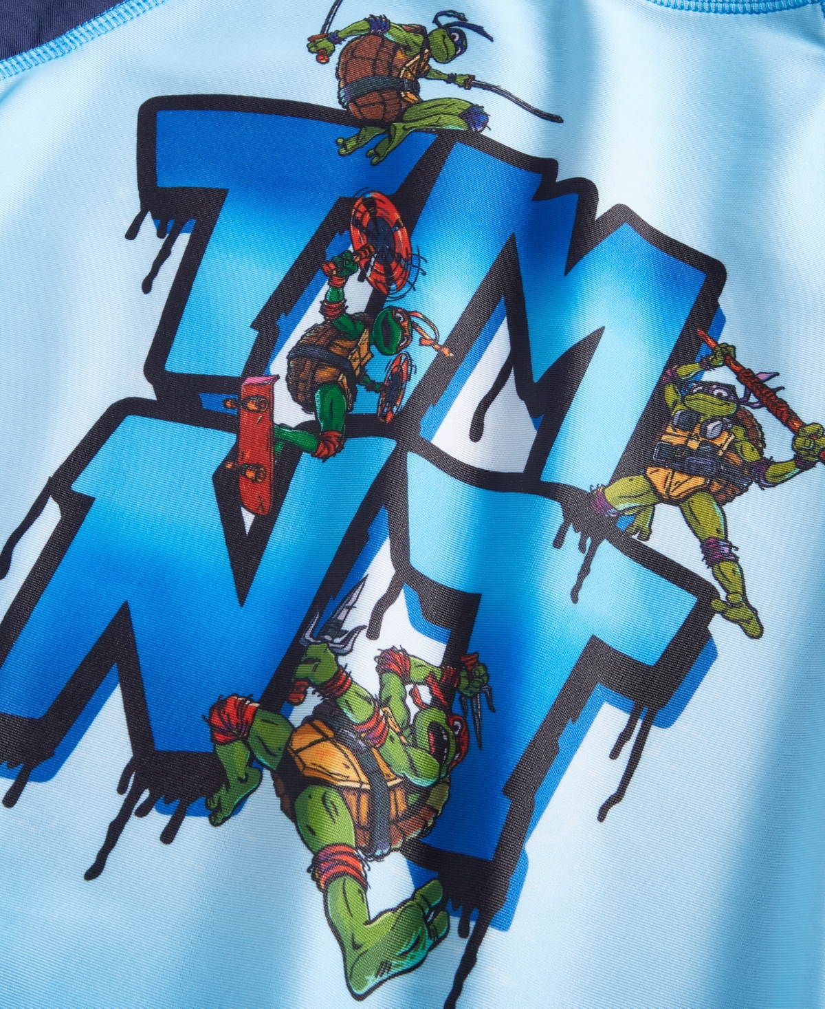 Shop Dreamwave Little Boys Teenage Mutant Ninja Turtles Rash Guard & Swim Trunks, 2 Piece Set In Blue