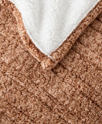 Marbled Sherpa Heated Throw, 50" x 60"