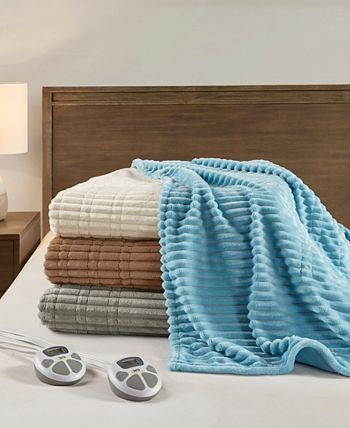 Serta Electric Plush Blanket, Twin - Macy's