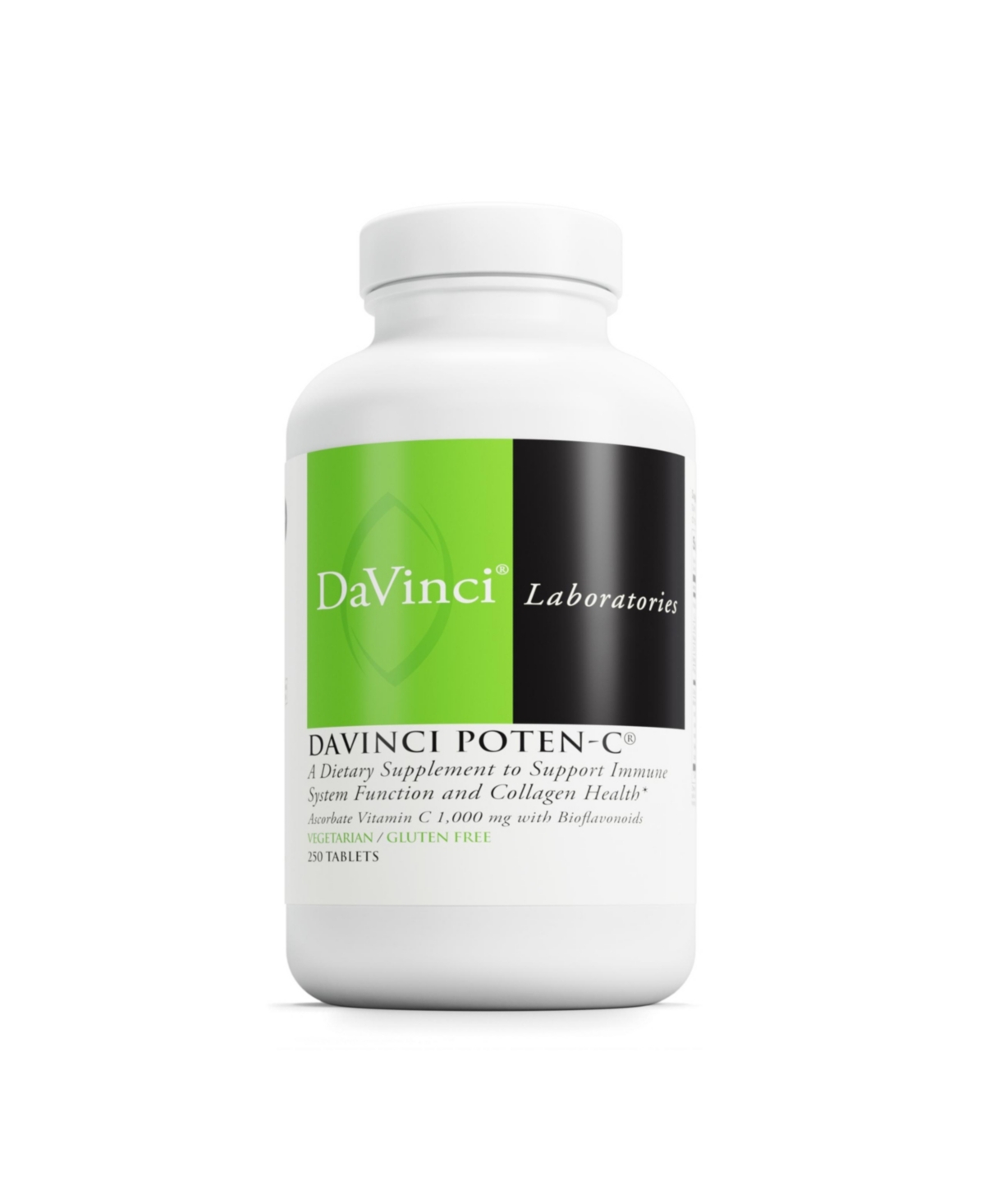DaVinci Labs Poten-c - Support Immune System Function & Collagen Health - Vitamin C, Calcium, Magnesium, Zinc, Potassium, Manganese & Bioflavonoids -