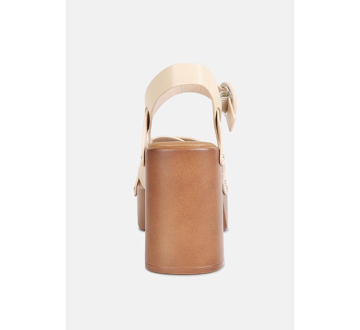 Cristina Cross Strap Embellished Women's Heels