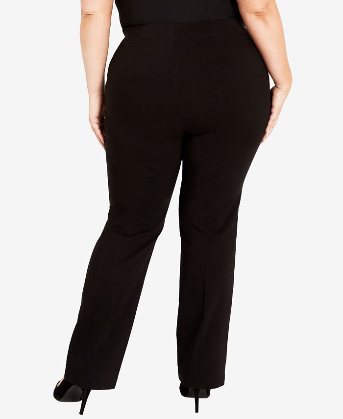 AVENUE Plus Size Super Stretch Bootcut Tall Length Pants Macy's