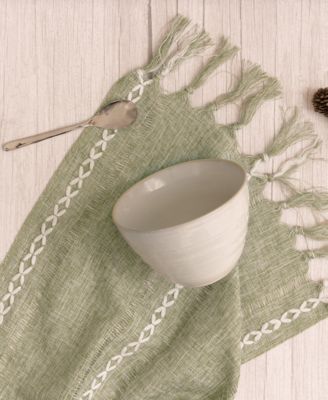 Neree 16 Pc. Double Bowl Dinnerware Set, Service for 4