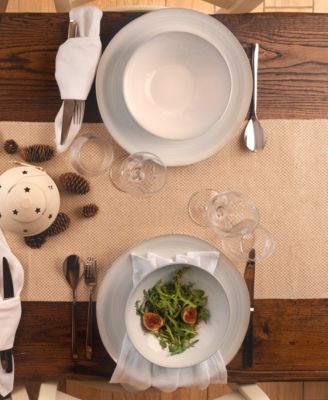 Neree 16 Pc. Double Bowl Dinnerware Set, Service for 4