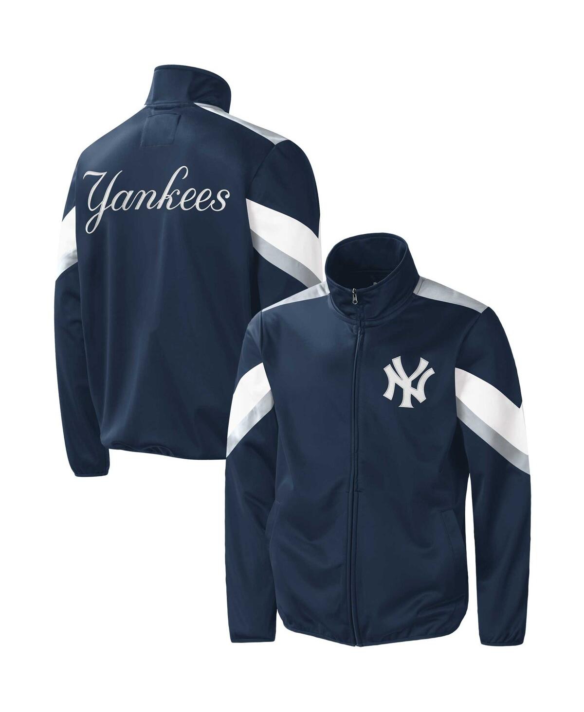 G-iii Sports By Carl Banks Men's  Navy New York Yankees Earned Run Full-zip Jacket