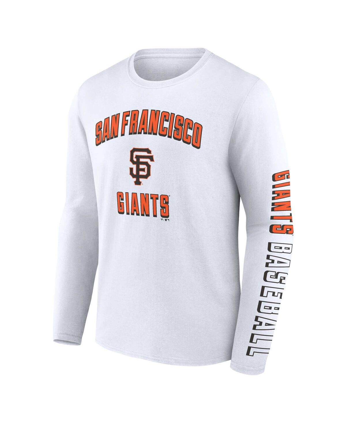 Shop Fanatics Men's  Black, White San Francisco Giants Two-pack Combo T-shirt Set In Black,white