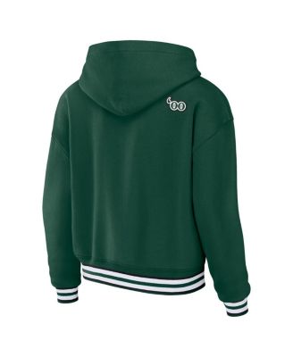 Women's Green Minnesota Wild Lace-Up Pullover Hoodie