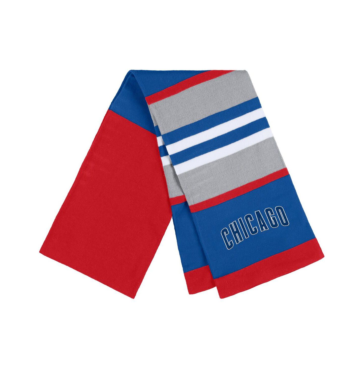 Женские аксессуары WEAR by Erin Andrews Chicago Cubs Stripe Glove and Scarf Set — фото 3