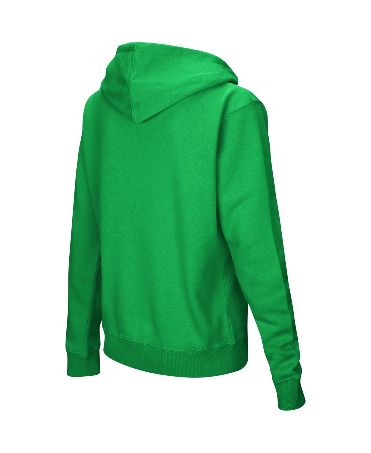 Shop Colosseum Women's  Green Notre Dame Fighting Irish Arch & Logo Pullover Hoodie