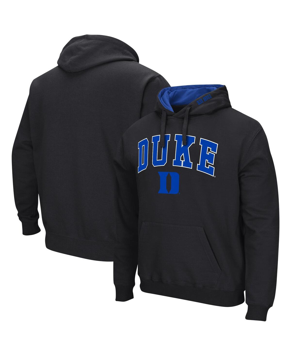 Shop Colosseum Men's  Black Duke Blue Devils Arch & Logo 3.0 Pullover Hoodie