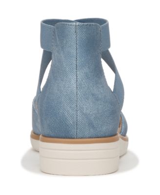 Women's Intro Round Toe Slip On Low Wedge Flats