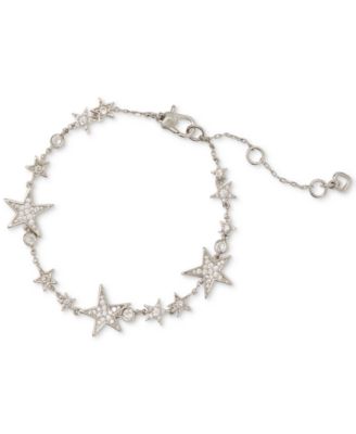 kate spade new york - Silver-Tone Cubic Zirconia Star Tennis Bracelet