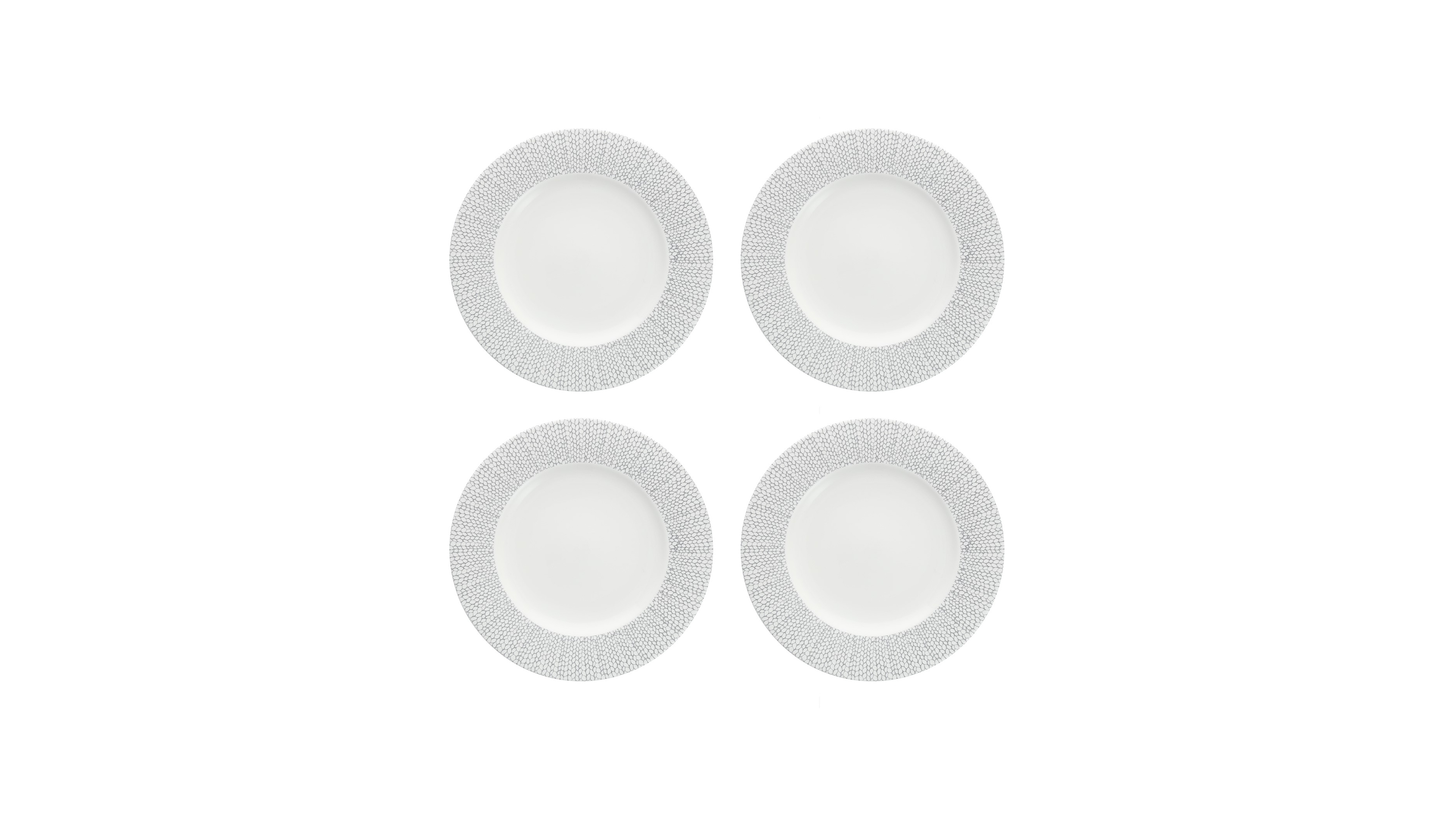 Fortessa Amanda Embossed Dinner Plates, Set of 4