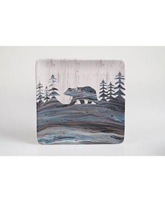 Fluidity Lodge 4 Piece Dessert Plate