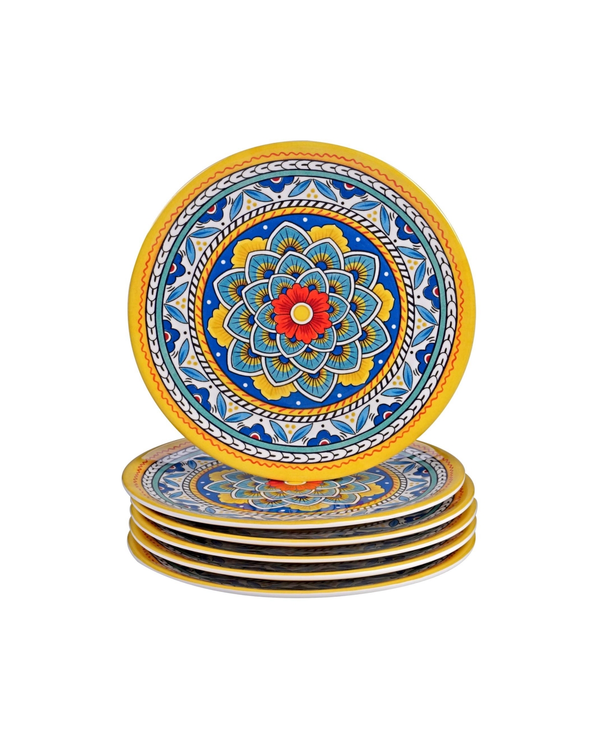 Certified International Portofino Melamine 6-Pc. Salad Plates