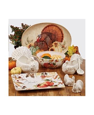 Autumn Fields Oval Turkey Platter