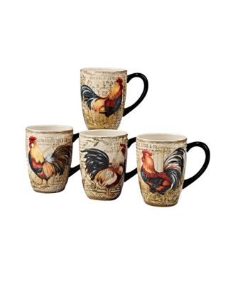 Gilded Rooster 16-Pc. Dinnerware Set