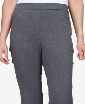 Petite Classics Tummy-Control Pull-On Straight-Leg Pants, Petite & Petite Short