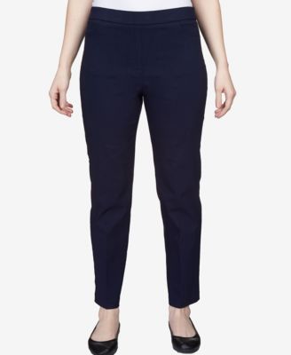 Alfred Dunner - Petite Pull-On Straight-Leg Pants