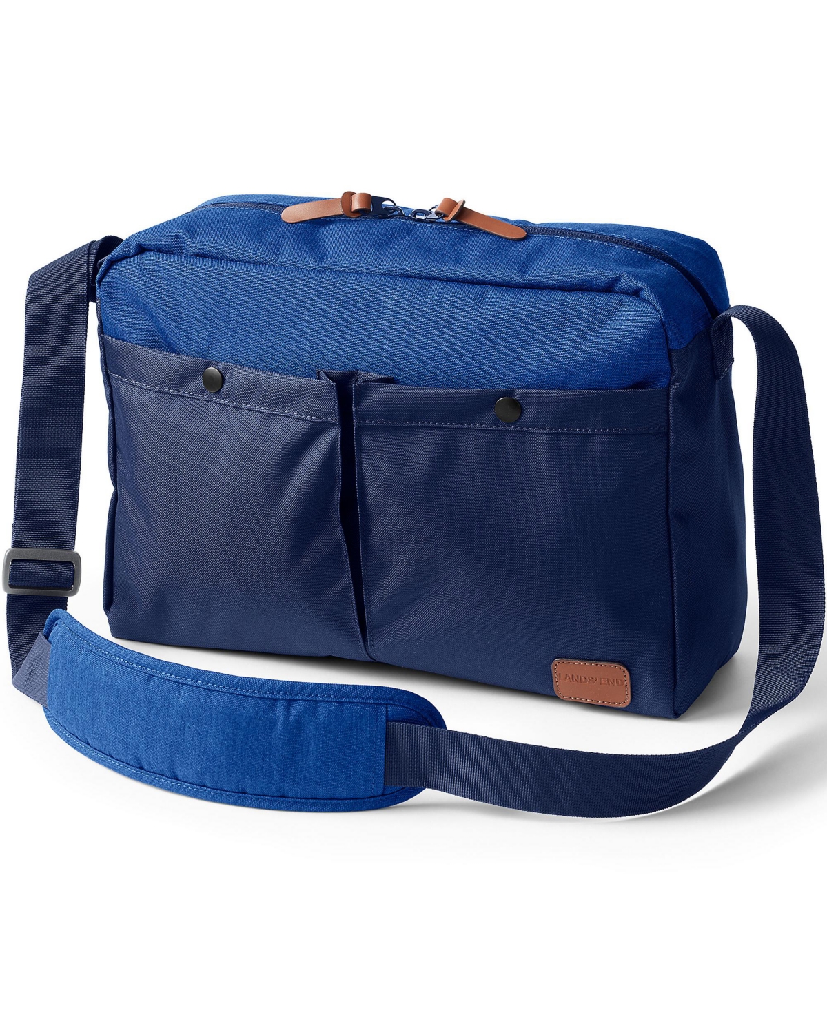All Purpose Messenger Bag - Light blue twilight heather